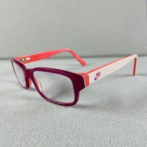 NIKE Kids 5529 600 Raspberry Red Arctic Pink Flex Hinge Eyeglasses Frames